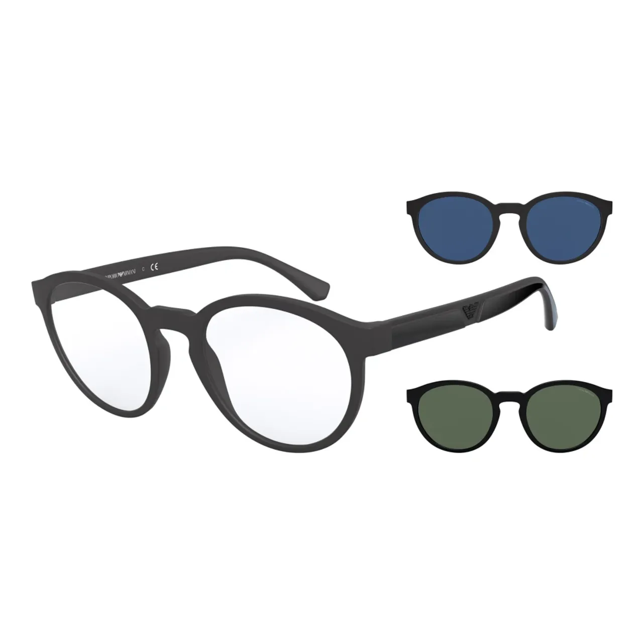 Emporio Armani , Eyewear frames EA 4152 ,Black male, Sizes:
