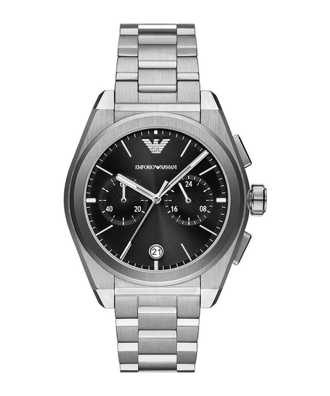 Emporio Armani Federico Mens Silver Watch AR11560 Stainless Steel (archived) - One Size