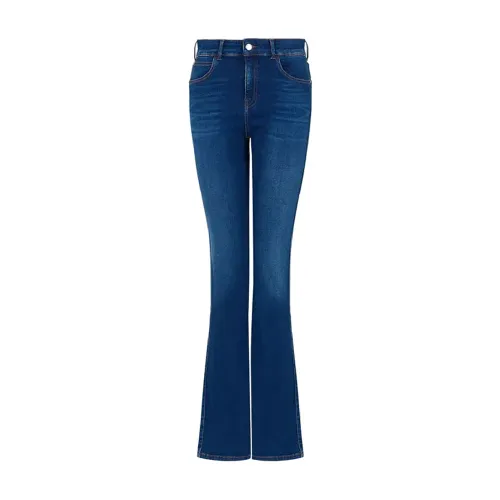 Emporio Armani , Flared Denim Jeans ,Blue female, Sizes: