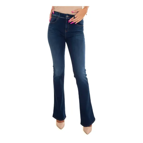 Emporio Armani , Flared Fit Denim Jeans ,Blue female, Sizes: