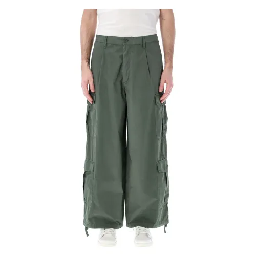 Emporio Armani , Green Cargo Pants for Men ,Green male, Sizes:
