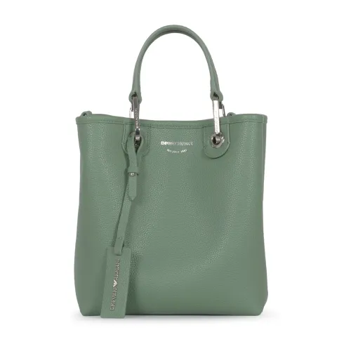 Emporio Armani , Green Shopping Vertical St. Cervo Bag ,Green female, Sizes: ONE SIZE