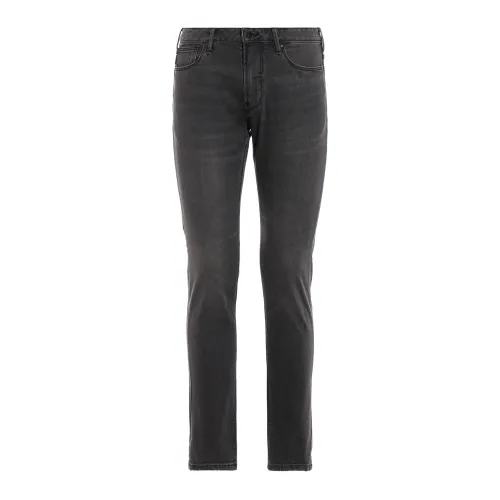 Emporio Armani , Grey Noos Men`s Slim-fit Jeans ,Gray male, Sizes: