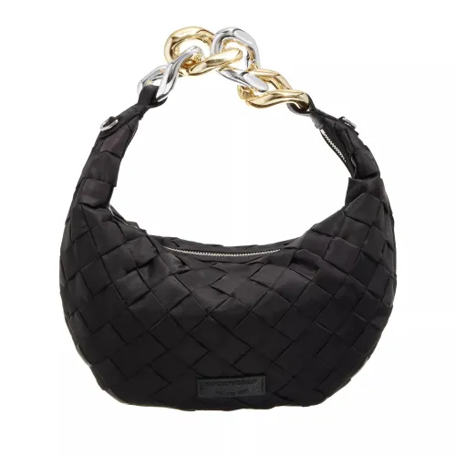 Emporio Armani Hobo Bags - Hobo M Nylon Intrec Riciclato - black - Hobo Bags for ladies