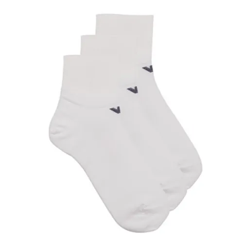 Emporio Armani  IN-SHOE SOCKS PACK X3  men's Stockings in White