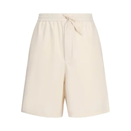 Emporio Armani , Ivory Bermuda Shorts ,White male, Sizes: