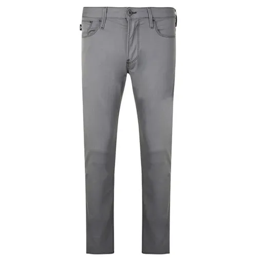 EMPORIO ARMANI J06 Slim Gaberdine Jeans - Grey
