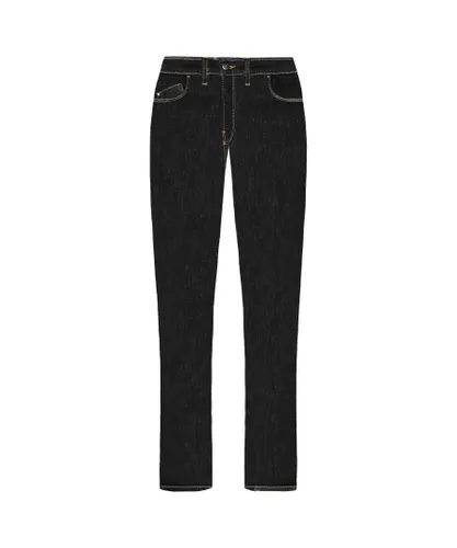 Emporio Armani J28 Skinny Fit Womens Jeans - Black/Gold Cotton