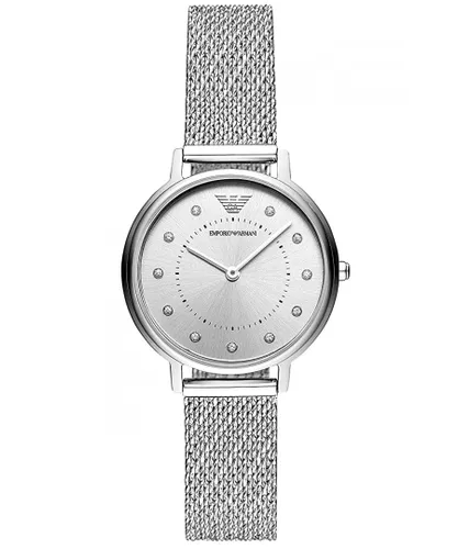 Emporio Armani Kappa WoMens Silver Watch AR11128 Stainless Steel (archived) - One Size