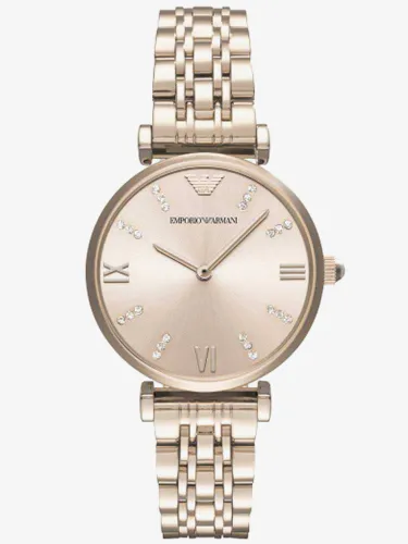 Emporio Armani Ladies Gold Blush Bracelet Watch AR11059