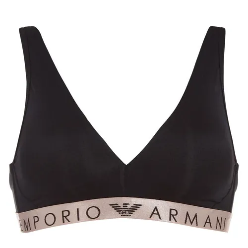 Emporio Armani Ladies Knitted Padde - Black