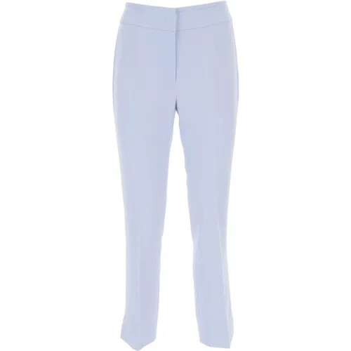 Emporio Armani , Light Blue Trousers with Blue and Green Accents ,Blue female, Sizes: