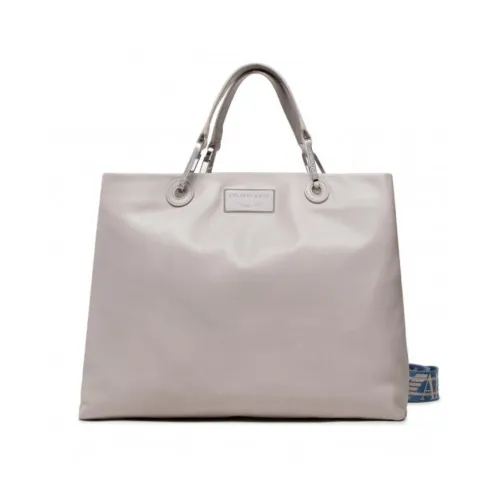 Emporio Armani , Lilla Handbag with Adjustable, Detachable All Over Logo Shoulder Strap ,Beige female, Sizes: ONE SIZE