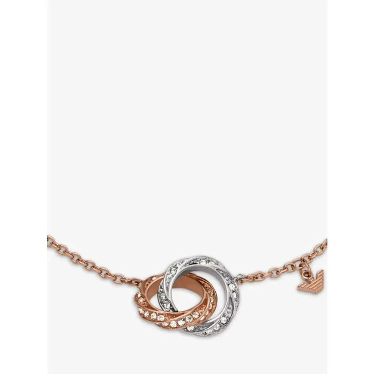 Emporio Armani Link Crystal Bracelet, Gold/Silver - Gold/Silver - Female