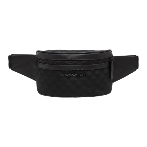 Emporio Armani , Logo Belt Bag with Adjustable Strap ,Black male, Sizes: ONE SIZE