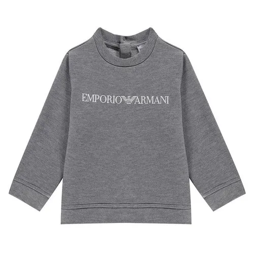 Emporio Armani Logo Printed Sweater Infants - Grey
