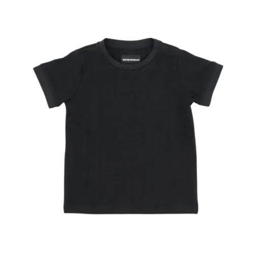 Emporio Armani , Logo T-Shirt by Armani ,Black male, Sizes: