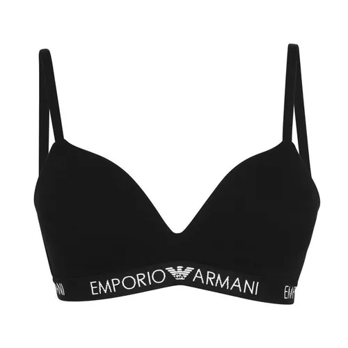 Emporio Armani Logo Triangle Bra - Black