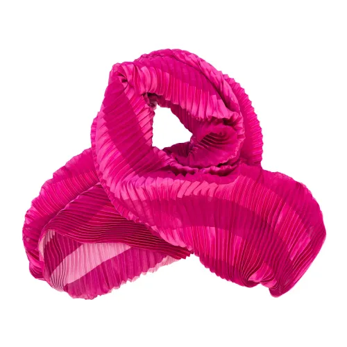 Emporio Armani , Luxurious Silk Scarf - Fucsia ,Pink female, Sizes: ONE