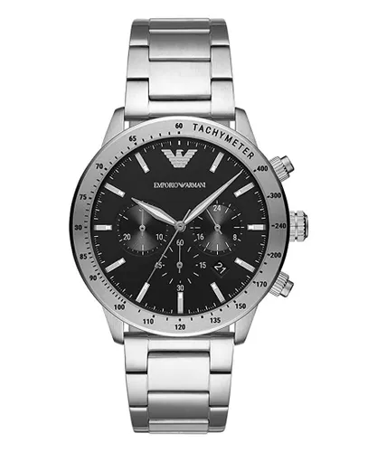 Emporio Armani Mario Mens Silver Watch AR11241 Stainless Steel (archived) - One Size