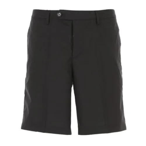 Emporio Armani , Men`s Black Bermuda Shorts with American Pockets ,Black male, Sizes:
