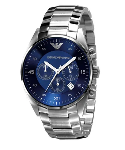 Emporio Armani Mens' Chronograph Watch AR5860 - Silver Metal (archived) - One Size