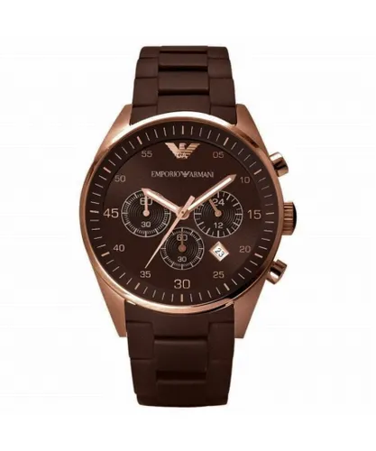 Emporio Armani Mens' Chronograph Watch AR5890 - Rose Gold Metal - One Size
