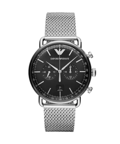 Emporio Armani Mens Horloge AR11104 Silver Stainless Steel (archived) - One Size