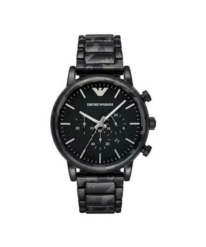 Emporio Armani Mens' Luigi Chronograph Watch AR11045 - Black Metal - One Size