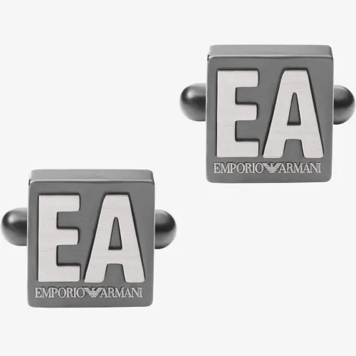Emporio Armani Mens New Logo Stainless Steel Cufflinks EGS2756060