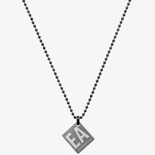 Emporio Armani Mens New Logo Stainless Steel Pendant Necklace EGS2754060
