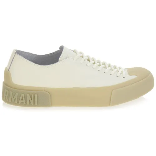 Emporio Armani , Men's Shoes Sneakers White Ss24 ,White male, Sizes: