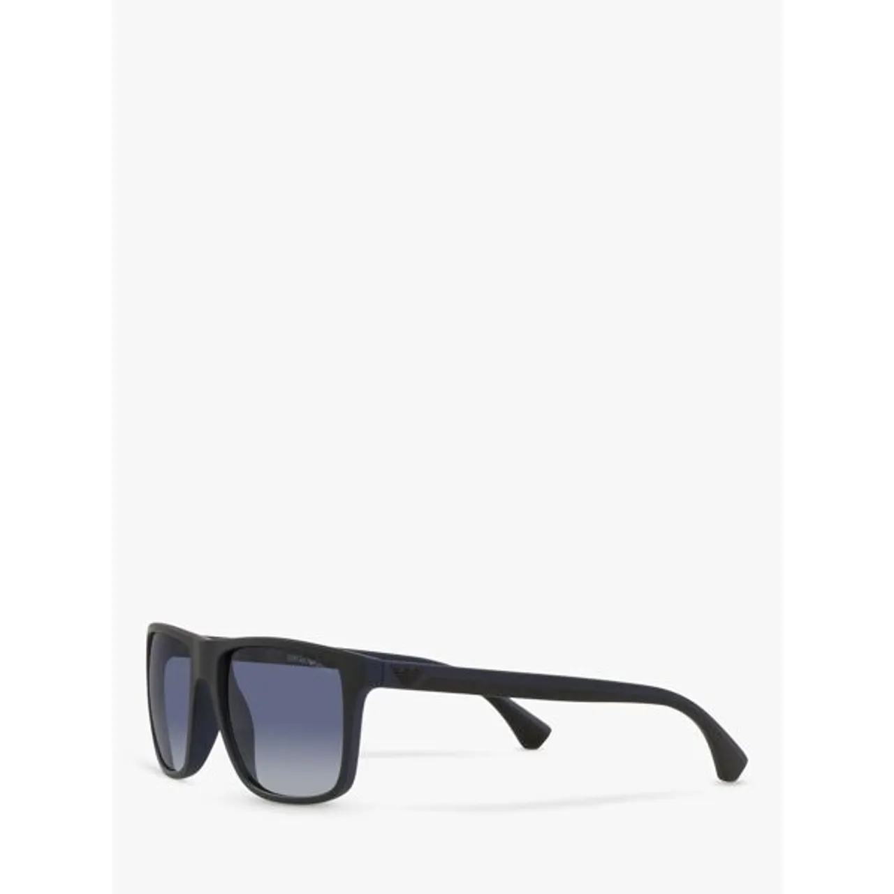 Emporio Armani Men's Square Sunglasses, Black/Blue Gradient - Black/Blue Gradient - Male