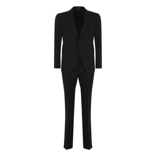 Emporio Armani , Men`s Suit, Black ,Black male, Sizes: