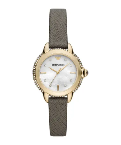 Emporio Armani Mia WoMens Grey Watch AR11526 Leather (archived) - One Size