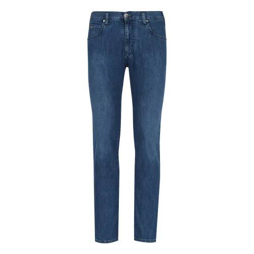 Emporio Armani , Modern Slim-fit Jeans ,Blue male, Sizes:
