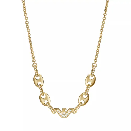 Emporio Armani Necklaces - Brass Station Necklace - gold - Necklaces for ladies