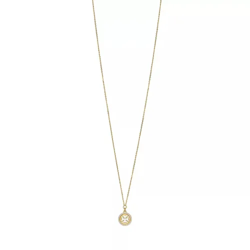 Emporio Armani Necklaces - Emporio Armani Gold-Tone Sterling Silver Pendant N - gold - Necklaces for ladies