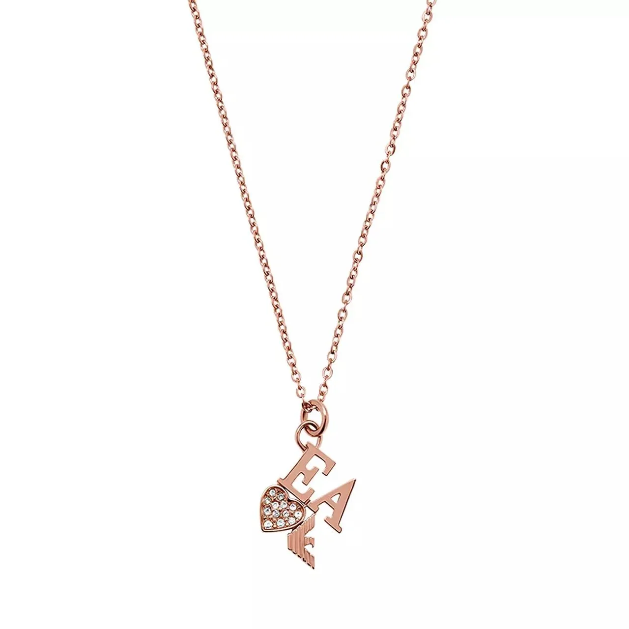 Emporio Armani Necklaces - Stainless Steel Chain Necklace - quarz - Necklaces for ladies