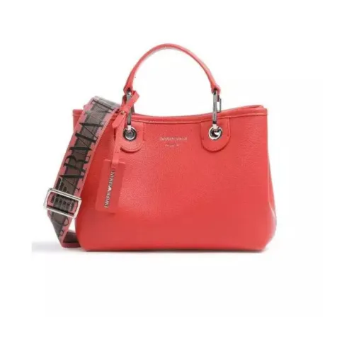 Emporio Armani , Orange Handbag with Adjustable, Detachable Logo Shoulder Strap ,Red female, Sizes: ONE SIZE