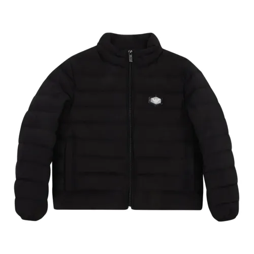 Emporio Armani , Padded Nylon Down Jacket ,Black male, Sizes: