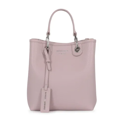Emporio Armani , Pink Vertical Shopping Bag St. Cervo ,Pink female, Sizes: ONE SIZE