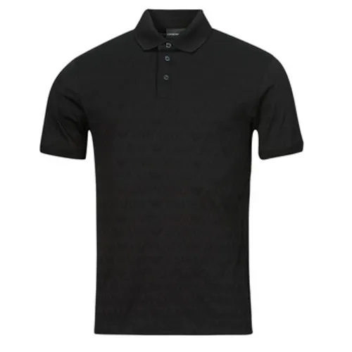 Emporio Armani  POLO 3D1FM8  men's Polo shirt in Black