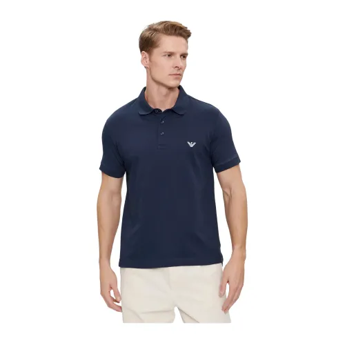 Emporio Armani , Polo Shirts ,Blue male, Sizes:
