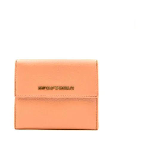 Emporio Armani , Red Wallet Ss20 ,Orange female, Sizes: ONE SIZE