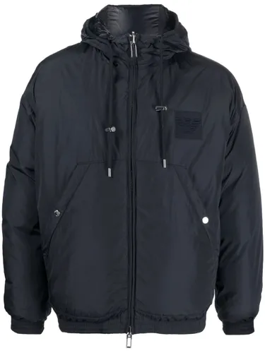 Emporio Armani reversible hooded padded jacket - Blue
