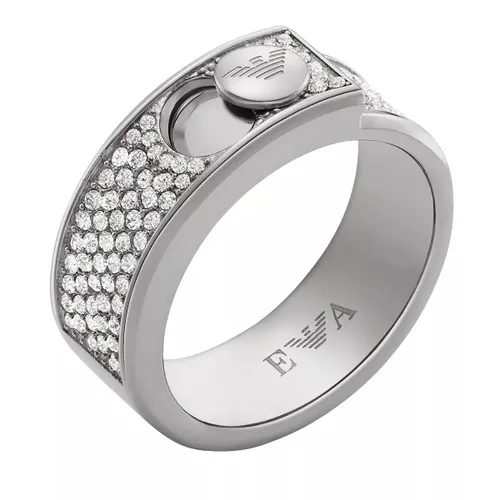 Emporio Armani Rings - Emporio Armani Stainless Steel with Crystals Sette - silver - Rings for ladies