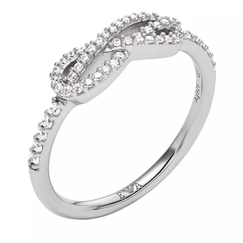 Emporio Armani Rings - Emporio Armani Sterling Silver Center Focal Ring - silver - Rings for ladies