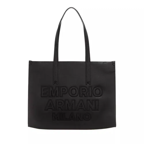 Emporio Armani Shopping Bags - Shopping Bag M Minidollaro Pat - black - Shopping Bags for ladies