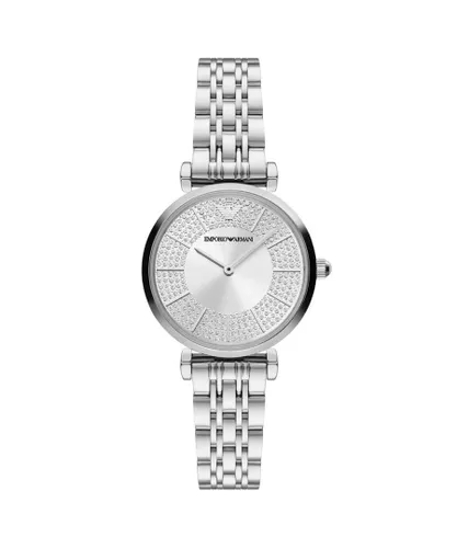 Emporio Armani Silver Stainless Steel Classic Analog Womens Watch - One Size